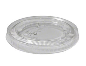 Clear flat lid 3.25/4/5.5 oz 74mm